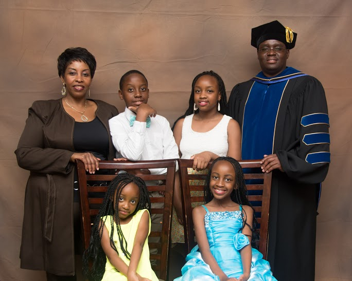 Dr. Kaluya and Family on his graduation